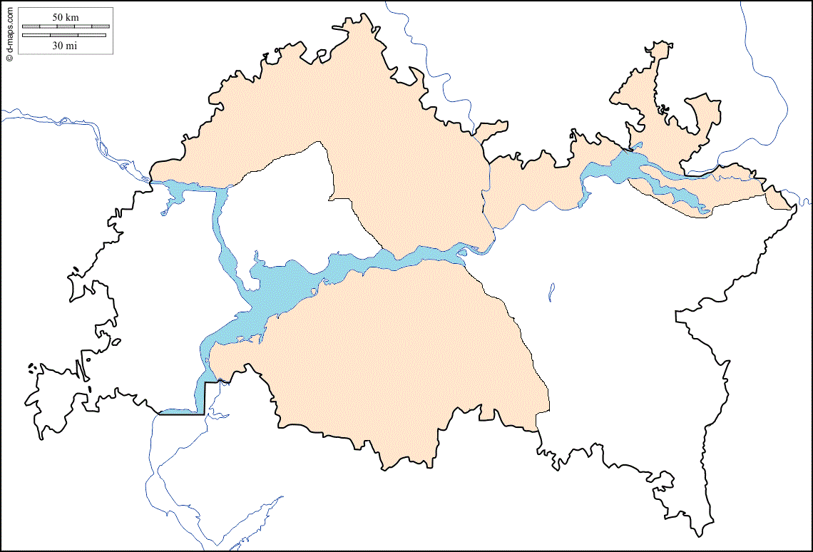 Карта распространения для растения Горчица белая