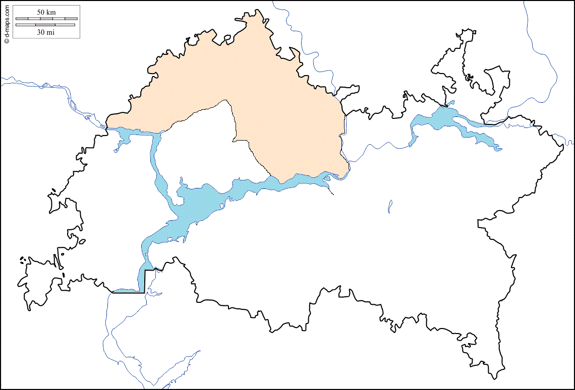 Карта распространения для растения Клоповник посевной