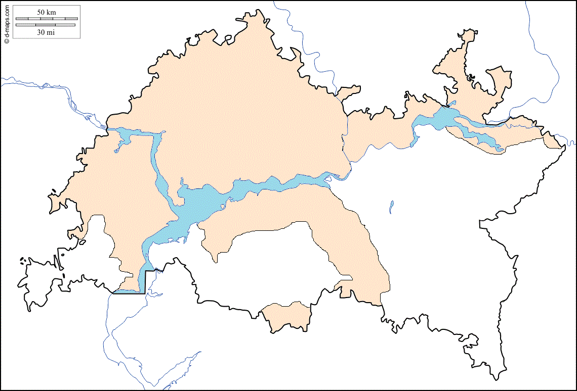 Карта распространения для растения Лопух дубравный