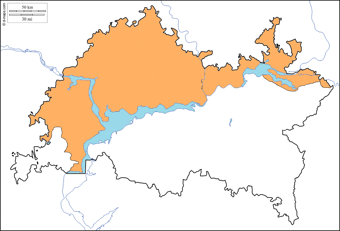 Карта распространения для растения Манжетка балтийская